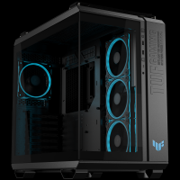 ASUS TUF Gaming GT502 Horizon ARGB ATX računalniško ohišje, kaljeno steklo, štirje 120mm ARGB ventilatorji, črno - 90DC0090-B19020-A