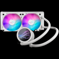 ASUS ROG Ryuo III 240 ARGB White Edition vodno hlajenje za procesor, dva 120mm ARGB ventilatorja, Aura Sync, belo - 90RC00J2-M0UAY0-A