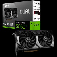 ASUS Dual GeForce RTX 5060 Ti OC Edition 8GB GDDR7 (DUAL-RTX5060TI-O8G) grafična kartica, PCIe 5.0, 1xHDMI 2.1b, 3xDisplayPort 2.1b - 90YV0MP2-M0NA00-A