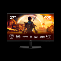 AOC Gaming Q27G42ZE monitor - 68.6cm (27"), QHD (2560 x 1440), Fast IPS, 240Hz (260Hz OC), 1ms, Adaptive Sync, HDR10, 2x HDMI, 1x DP - Q27G42ZE-A