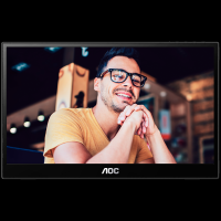 AOC 16T3EA prenosni monitor - 39.6cm (15.6"), FHD (1920 x 1080), IPS, 60Hz, 4ms, 1x USB-C (DP Alt način, podatki, PD 15W) - 16T3EA-A