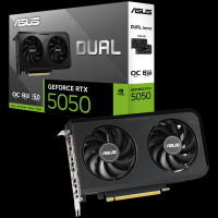 ASUS Dual GeForce RTX 5050 OC Edition 8GB GDDR6 (DUAL-RTX5050-O8G) grafična kartica, PCIe 5.0, 1xHDMI 2.1b, 3xDisplayPort 2.1b - 90YV0N72-M0NA00-A