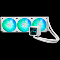 ASUS Prime LC 360 ARGB White Edition vodno hlajenje za procesor, trije 120mm ARGB ventilatorji, Aura Sync, belo - 90RC0102-B0EAY0-A