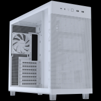 ASUS Prime AP303 TG ATX računalniško ohišje, kaljeno steklo, 120mm ventilator, belo - 90DC00V3-B39010-A