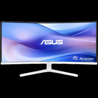 ASUS VU34WCIP-W ukrivljen monitor - 86.4cm (34"), WQHD (3440 x 1440), VA, 1500R, 100Hz, Air Ionizer, SmoothMotion, USB-C PD 65W - 90LM0AIT-B01M71-A