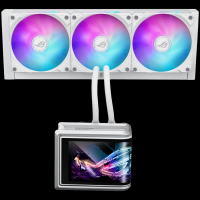 ASUS ROG Ryuo IV SLC 360 ARGB White Edition vodno hlajenje za procesor, trije 120mm ARGB ventilatorj