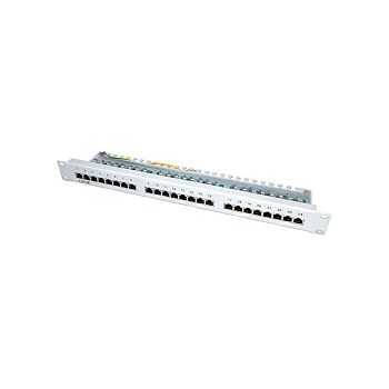 Roline VALUE Cat.5e/Class D 19" Patch Panel 24-porta STP, svijetlo sivi