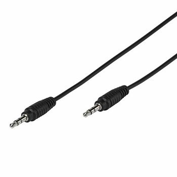 Kabel VIVANCO 35810, 3.5mm na 3.5mm M, 1m, crni