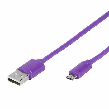 Kabel VIVANCO 35819, Micro-USB, 1m, ljubičasti
