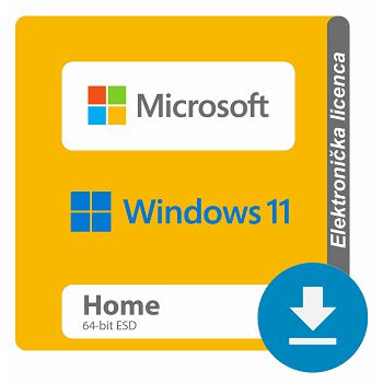 Microsoft Windows 11 Home 64-bit ESD elektronička licenca
