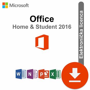Microsoft Office 2016 Home and Student ESD elektronička licenca