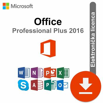 Microsoft Office 2016 Professional Plus ESD elektronička licenca