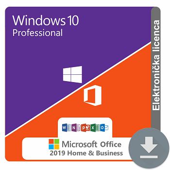 Windows 10 Professional + MS Office 2019 Home and Business ESD kombo