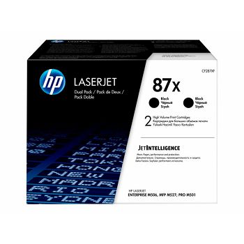 HP 87X LaserJet Toner Cartridge Black 2p
