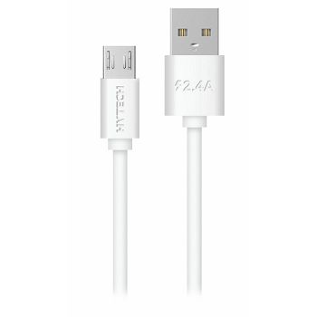 Kabel HYTECH HY-X89, Micro-USB, 2m, bijeli