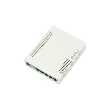 Mikrotik Cloud Smart Switch CSS106-5G-1S (RB260GS) 5-port Gigabit smart preklopnik sa SFP cage, SwOS, plastično kućište, PSU 