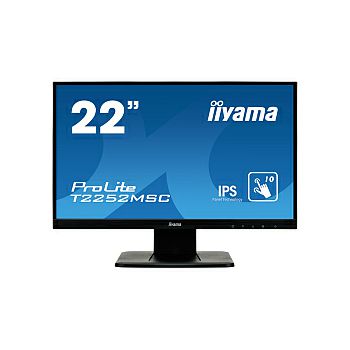 Monitor IIYAMA 22" ProLite T2252MSC-B1 (21.5") Full HD (1920×1080) IPS LED, PCAP 10P Touchscreen, 7ms, VGA/HDMI/DP, zvučnici, crni