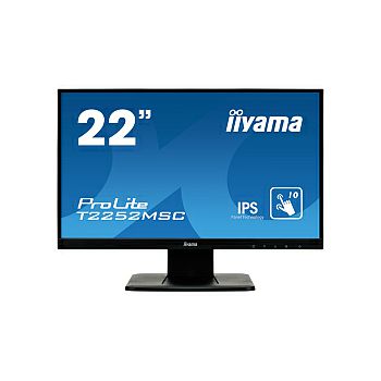 Monitor IIYAMA 22" ProLite T2252MSC-B1 (21.5") Full HD (1920×1080) IPS LED, PCAP 10P Touchscreen, 7ms, VGA/HDMI/DP, zvučnici, crni