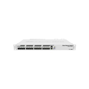 Mikrotik Cloud Router Switch CRS317-1G-16S+RM, 800MHz CPU, 1GB RAM, 1xG-LAN, 16xSFP+, RouterOS L6 or SwitchOS (dual boot), 1U rackmount, Dual redundant PSU