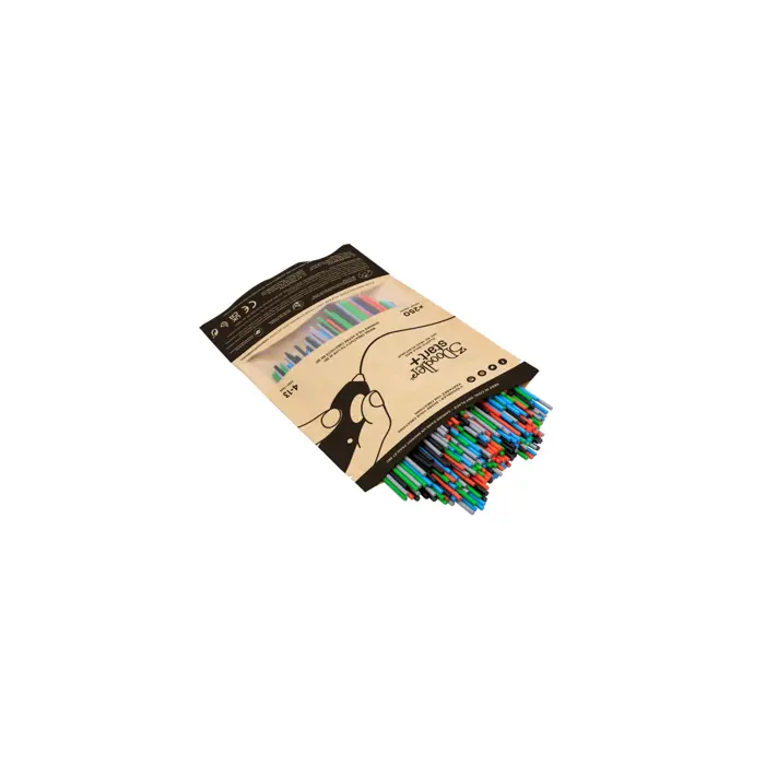 3Doodler Primary Pow Mixed Bag 250 Compostable plastic Blue, Green, Grey, Red 1 g