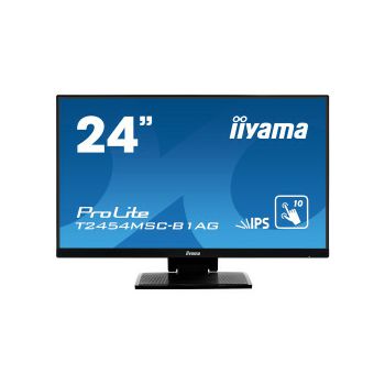 IIYAMA 24" ProLite T2454MSC-B1AG (23.8") Full HD (1920×1080) IPS LED, PCAP 10P Touchscreen, Anti Glare, 4ms, VGA/HDMI, USB3.0×2, zvučnici, crni