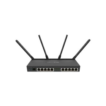 Mikrotik RouterBOARD 4011iGS+5HacQ2HnD, Cortex A15 CPU (4-cores), 1GB RAM, 10×GLAN, 1×SFP+, 2.4Ghz/5Ghz 802.11b/g/n/ac, RouterOS L5, desktop kućište, PSU
