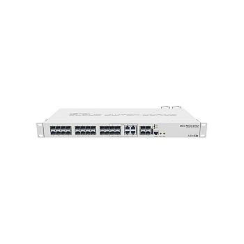 Mikrotik Cloud Router Switch CRS328-4C-20S-4S+RM, 800 MHz CPU, 512MB RAM, 24×SFP, 4×SFP+, 4×Combo, (1×GLAN/SFP), RouterOS L5/SwitchOS, 1U rackmount, Dual PSU