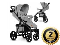 Lionelo dječja kolica ANNET PLUS siva + zaštita za noge, od komaraca - 21050014