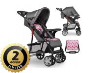 Lionelo dječja kolica EMMA PLUS roza-scandi + torba za mamu - 21050015