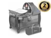 Lionelo dječji prijenosni krevetić Sven PLUS, siva-scandi - 21040054