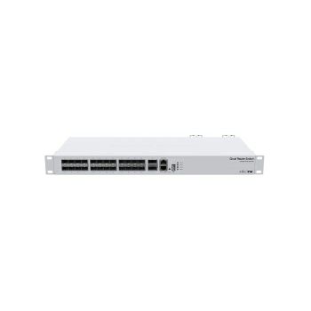 Mikrotik Cloud Router Switch CRS326-24S+2Q+RM, 2x40G QSFP+, 24×10G SFP+, 1xLAN, RouterOS L5 or SwitchOS (dual boot), 1U rackmount, Dual redundant PSU