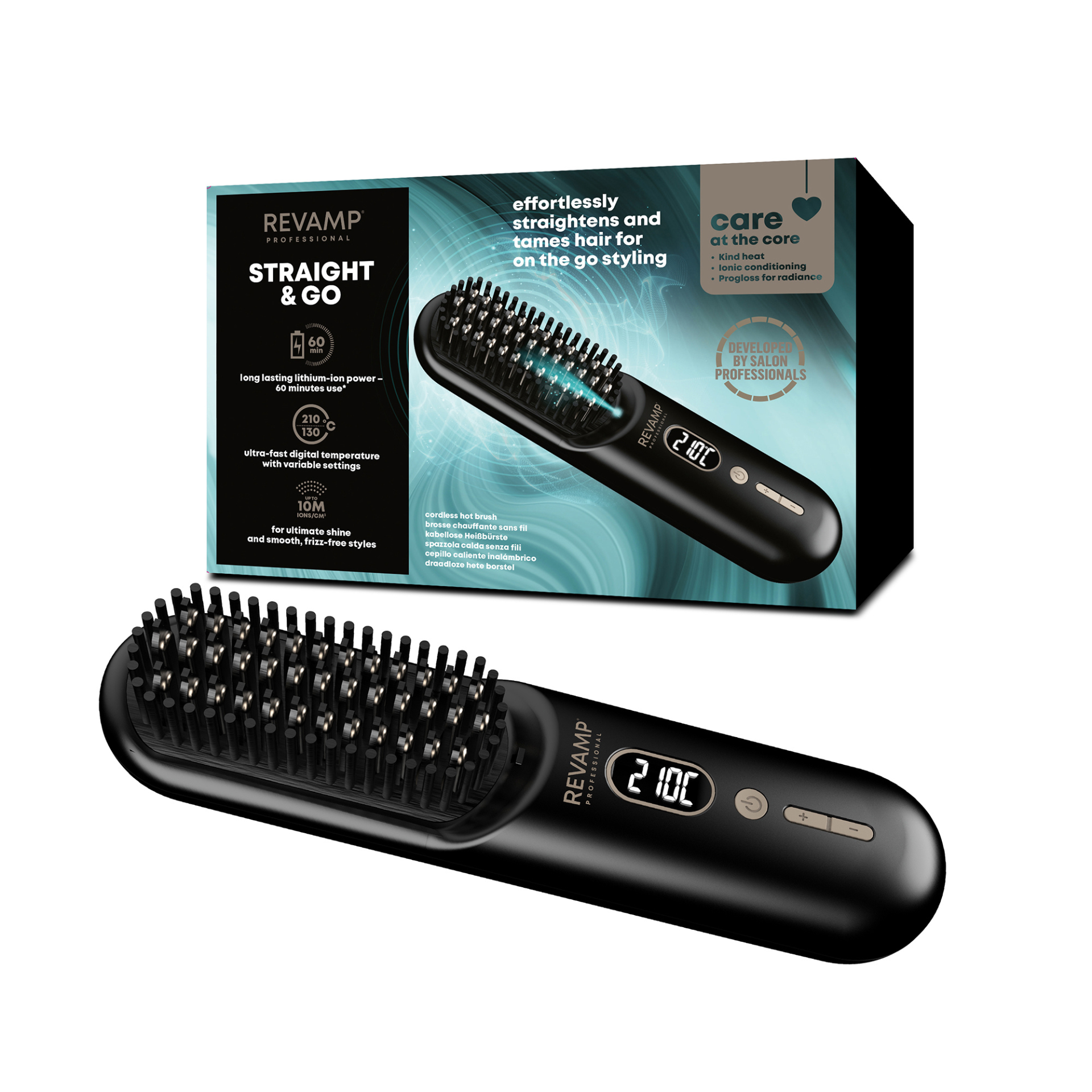 REVAMP STRAIGHT & GO - COMPACT BRUSH BR-1950