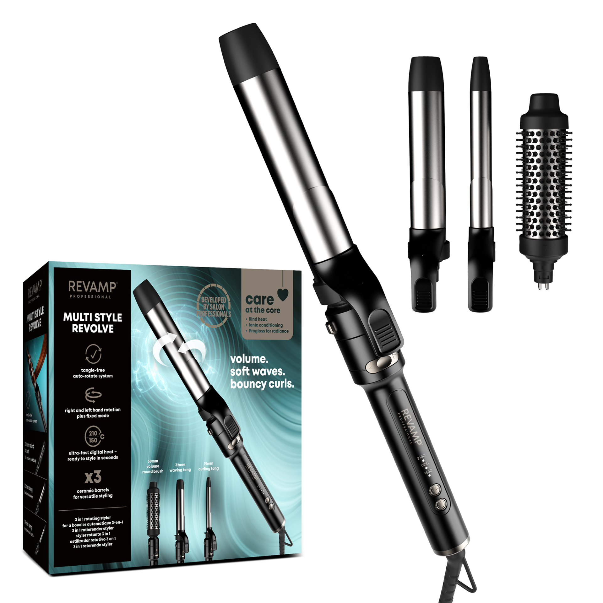 REVAMP MULTI-STYLE REVOLVE 3-IN-1 REVOLVING STYLER CL-3500
