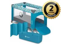 Lionelo dječji prijenosni krevetić Stefi, zelena-tirkiz - 21040066