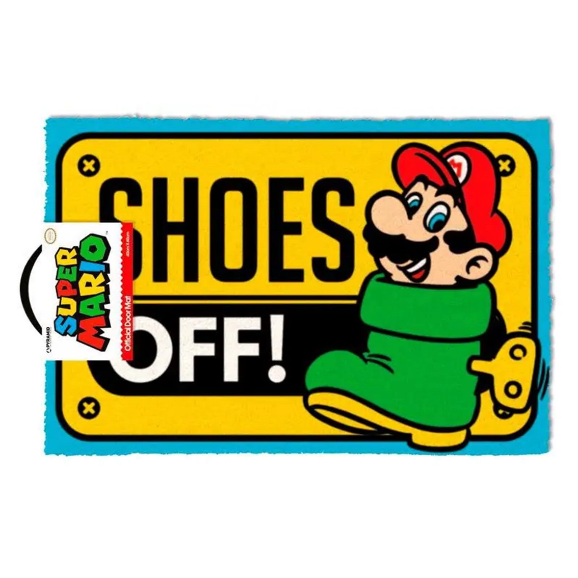 PYRAMID SUPER MARIO (SHOES OFF COLOUR) DOOR MAT