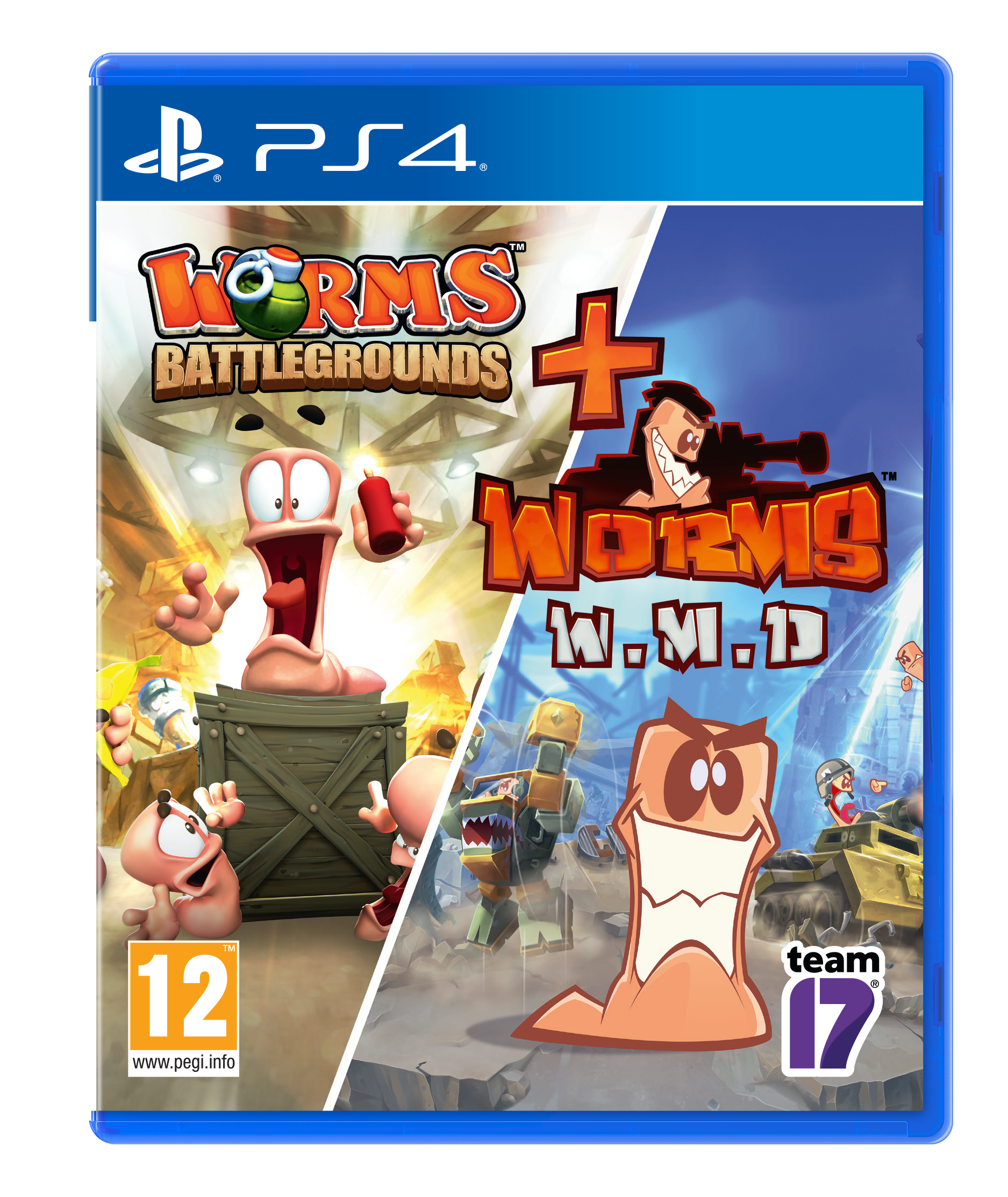 Worms Battlegrounds + Worms WMD Double Pack (PS4)