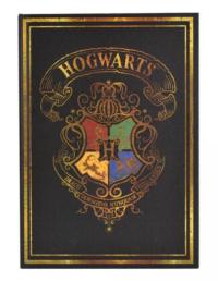 BLUE SKY HARRY POTTER A5 CASEBOUND NOTEBOOK - BLACK - COLOURFUL CREST