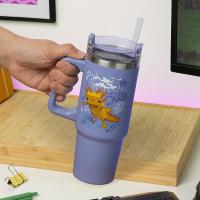 PALADONE Minecraft Purple Multiway XL Travel Cup Straw