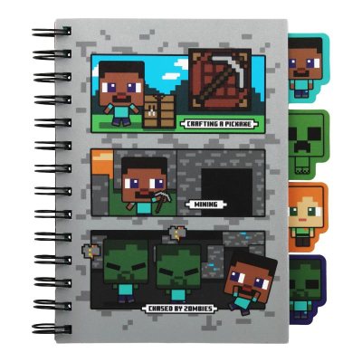 PALADONE Minecraft Notebook With Dividers