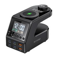 Blitzwolf BW-FW10 alarm clock with charger 2xUSB-A, 4xUSB-C, 240W