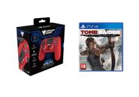 DRAGONSHOCK MIZAR WIRELESS CONTROLLER RED PS4,PC,MOBILE + PS4 TOMB RAIDER