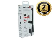 SWISSTEN slušalice + mikrofon, Lightning, In-ear, metalne, crne DYNAMIC YS500 - 05180117