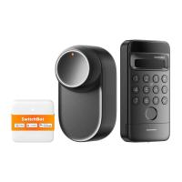 SwitchBot Ultra 3-in-1 smart lock with Hub Mini Matter control panel and Vision keypad
