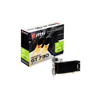 MSI GeForce GT730 2GB DDR3, PCIe, HDMI/VGA/DVI, Low Profile + LP bracket 