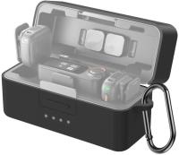PULUZ Silicone Charging Case Protective Cover for DJI Mic 3 (Black)