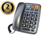 Dartel telefon žičani, stolni, flash, memorija, tamno sivi LJ-300 - 03180001