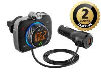 AKAI FM transmiter PRO, USB+C punjač, BT, HandF, microSD, 12-24V, crni FMT-95BT - 05160020