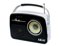 AKAI radio FM, AM, analogna skala, USB, SD, crni APR-11BLACK - 05270005