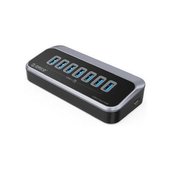 Orico 7-portni USB3.2 hub, crni (ORICO-M3U3-7A-05-BK-BP)