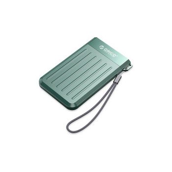 Orico vanjsko kućište 2.5" SATA HDD/SSD, do 9.5 mm, tool free, USB3.1 Gen1, zeleno (ORICO-M25C3-GY-EP)